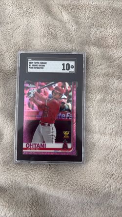 2019 Topps chrome Shaw Otani pink refractor 2019 Topps chrome Shohei Ohtani pink refractor  SGC 10