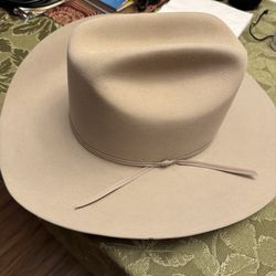 Beautiful XXXXX Stetson Beaver Pelt Tan Hat Size 7 1/2 Very Good Condition! Classy!