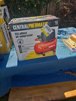 Central pneumatic 3 gallon oil is air compressor next