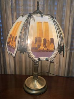 Vintage Twin Towers Touch Lamp