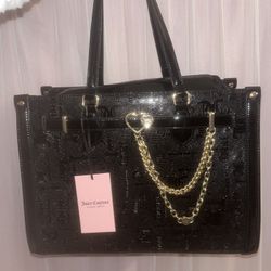 Juicy Couture Black Tote Handbag 