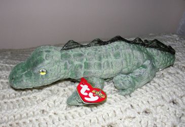 TY Beanie Baby Alligator Swampy New w/tag .9 1/2" .. smoke free I have many new stuffed or plush toys all ready for the holidays. Come check them ou