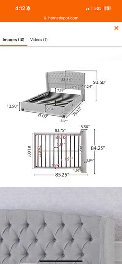 Rooms to go queen size bed.