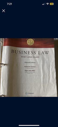 Business Law 15th edition