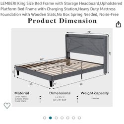 King Bed frame 