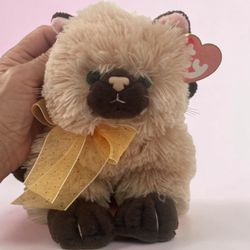 Ty Classic Siamese Cat Plush with Tag
