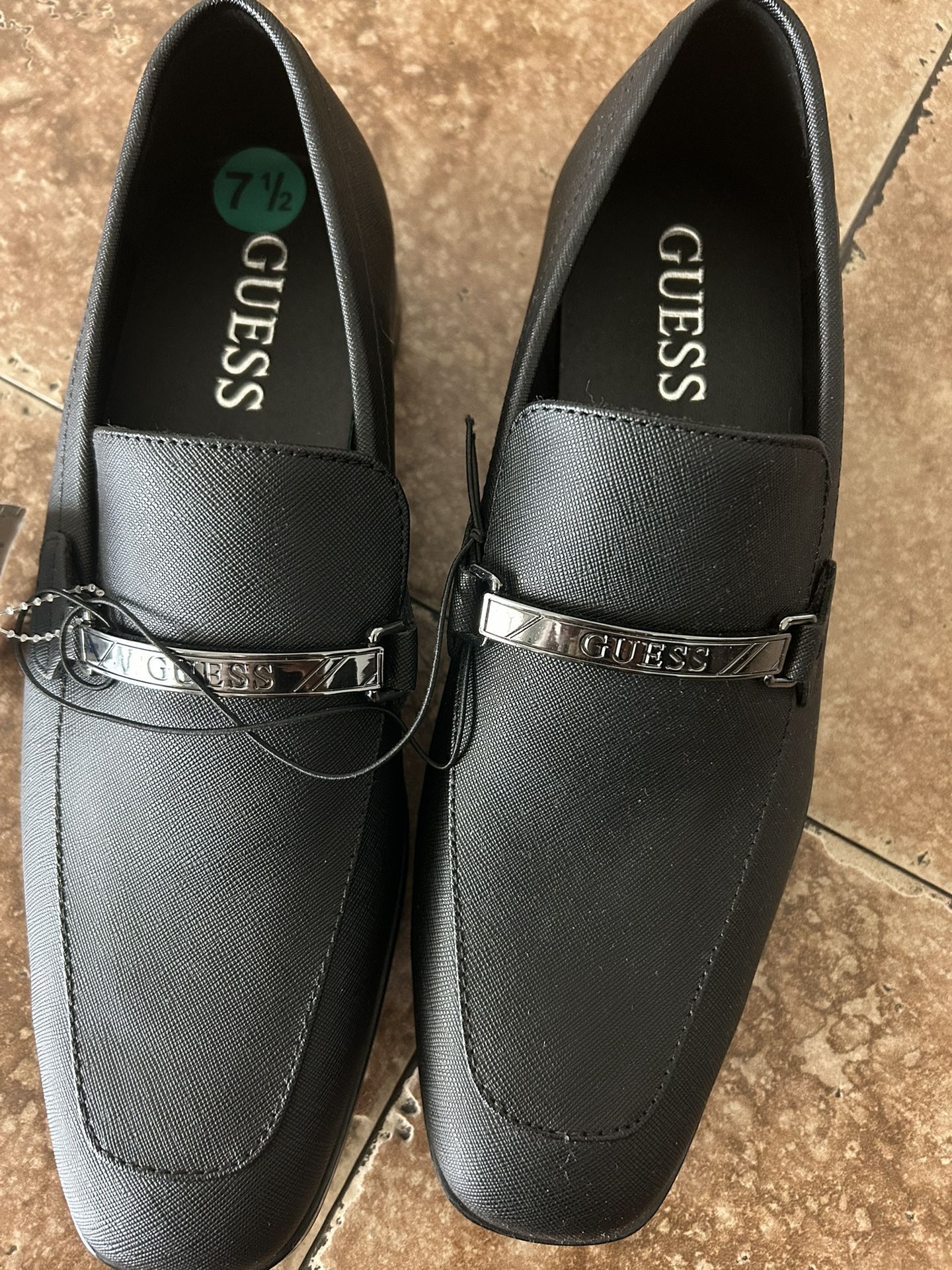 GUESS Square Toe Slip On Dress Loafers