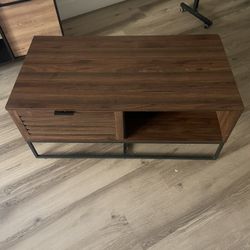 Modern Wood Coffee Table with Storage