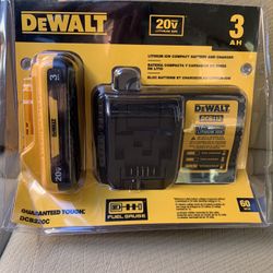 DEWALT 20-Volt Max 3 Amp-Hour Lithium Power Tool Battery Kit (Charger Included)
