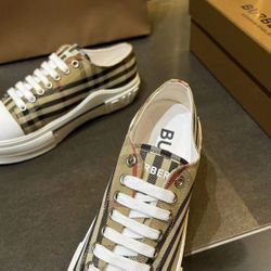 Burberry Check Cotton Sneaker (Read Description)