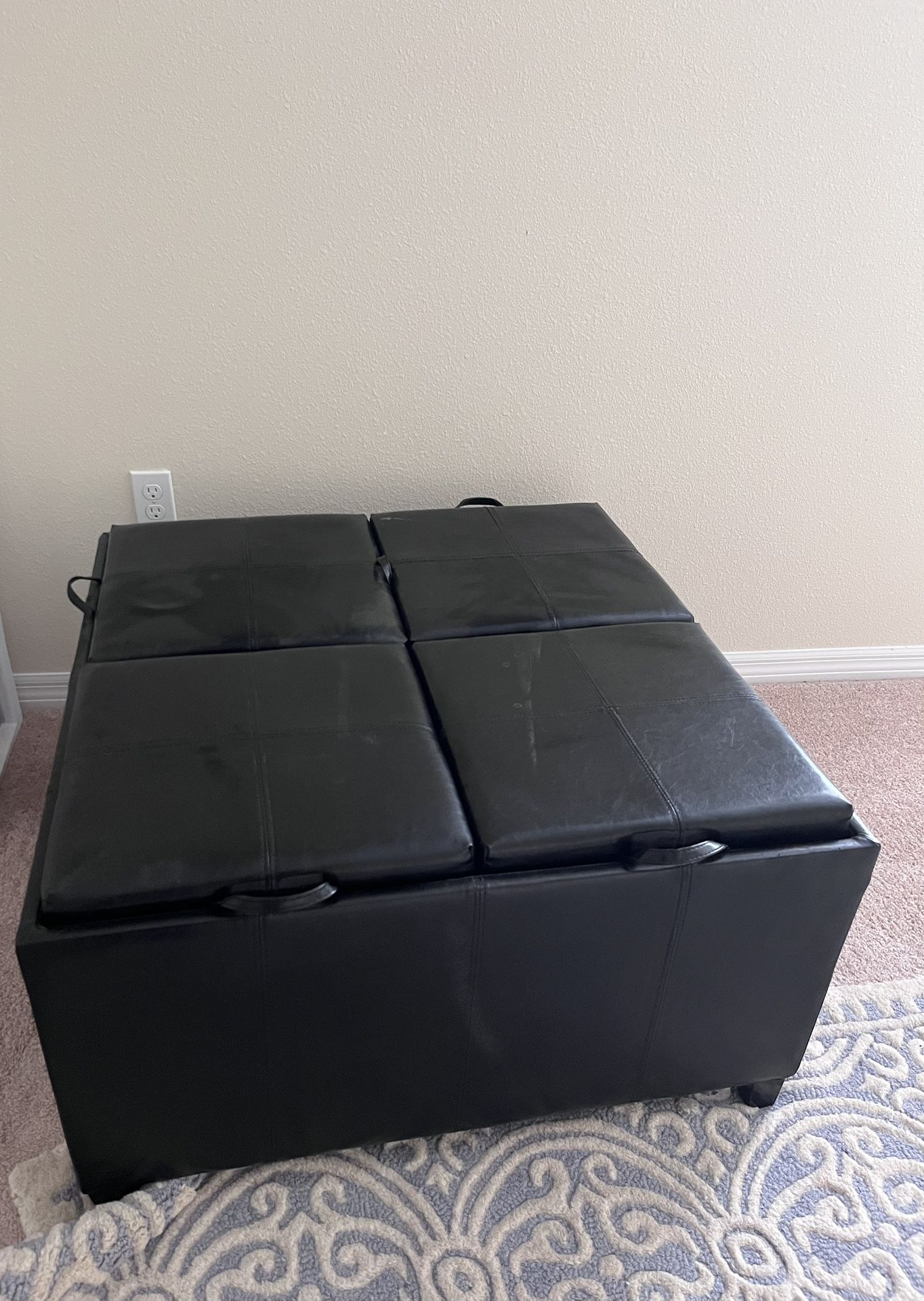 Ottoman, Storage, And Tray Table 