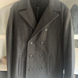 Kenneth Cole - Gray Peacoat - $65 Size Large