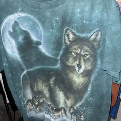 00s Wolf Shirt Liquid Blue 