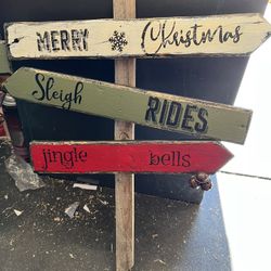Christmas Rustic Yard Signs 