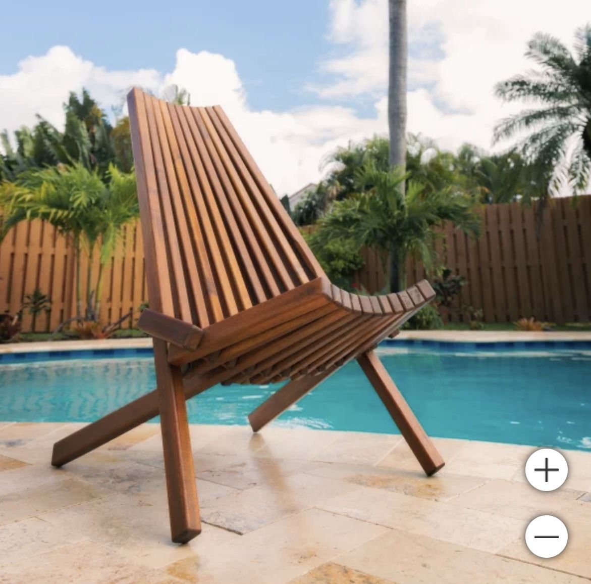 BRAND NEW Melino Wooden Folding Chair