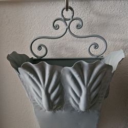 1900s  hand Made Tin Vase