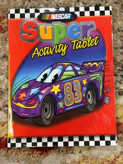 Vintage 2004 Official NASCAR Kids Jumbo Coloring & Activity Book
