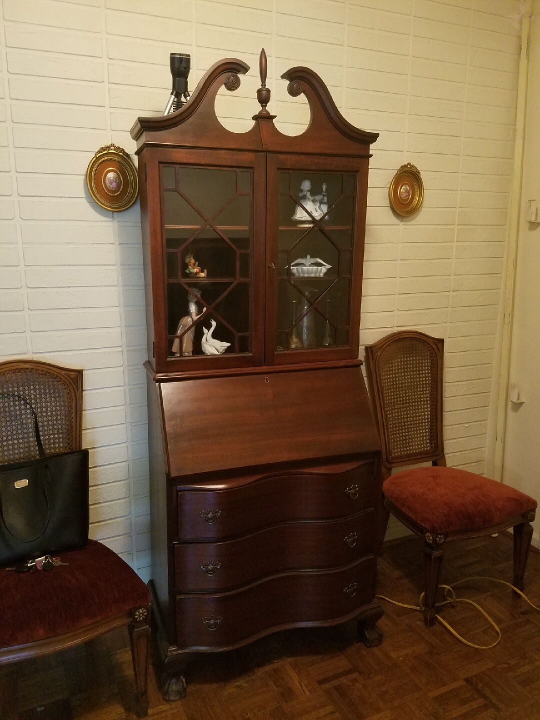 antique secretary desk - real wood