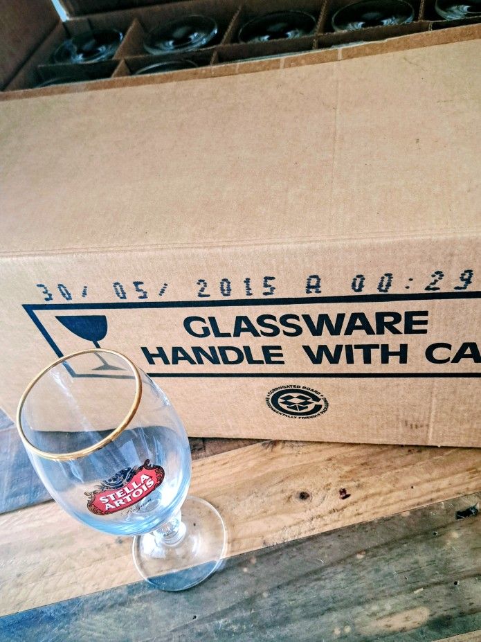 Stella Artois Glasses 33cl. New In Box