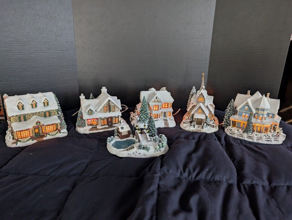 Thomas Kincaid Lighted Christmas Village