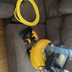 Dewalt Compressor Hose And Finish Nailer . 
