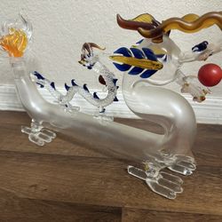 Glass Dragon Figurine
