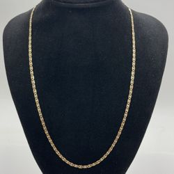GUCCI CHAIN 18K3T YELLOW GOLD, ROSE GOLD & WHITE GOLD, 18” LENGHT, 5.7 GRAMS, 2.5 MM. 