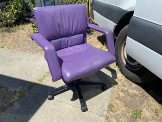 1990s Mario Bellini Vitra Figura Post Modern Purple Leather Desk Chair