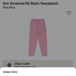 Eric Emanuel EE pink sweatpants