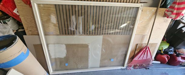 Large Glass double pane Panel with  Frame and argon gas