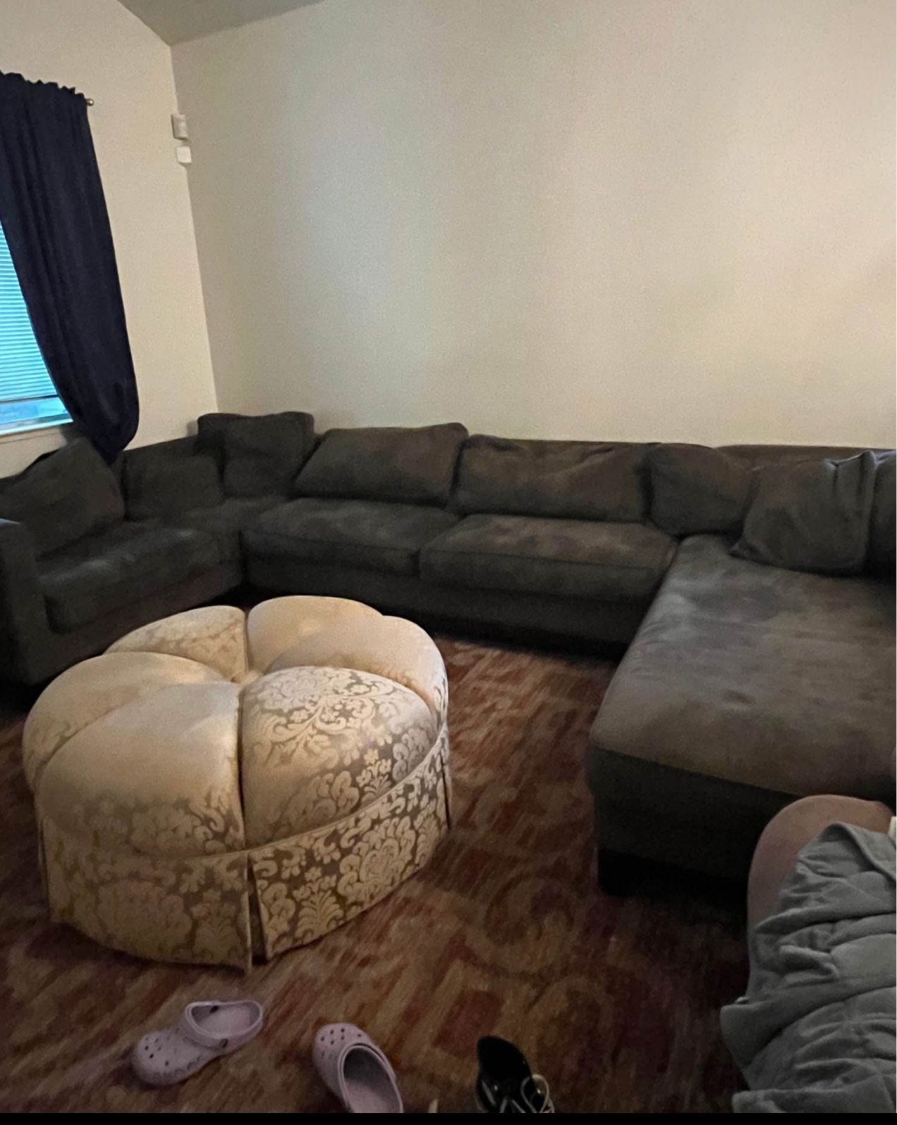 Grey Large Sectional Couch