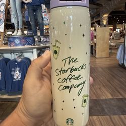 Disney Parks 2026 Starbucks Summertime Castle Mickey Ears Steel Travel Tumbler 
