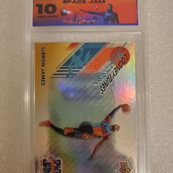 2021 U.D. Space Jam A.N.L. LeBron James Black Goat Grading 10 Mint Low Pop!
