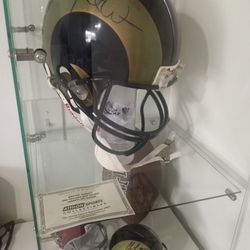 Rams Snt Louis Autographed Full Size Helmet Kurt Warner Mini Helmet Chris Long Usc Trojans Dwayne Jarret Make An Offer Pick Up In Cypress