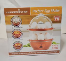 Copper Chef Perfect Egg Maker Electric Cooker 14-Egg Capacity NIB Sealed New