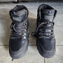 Nautica  mens black boots size 12. Worn once 