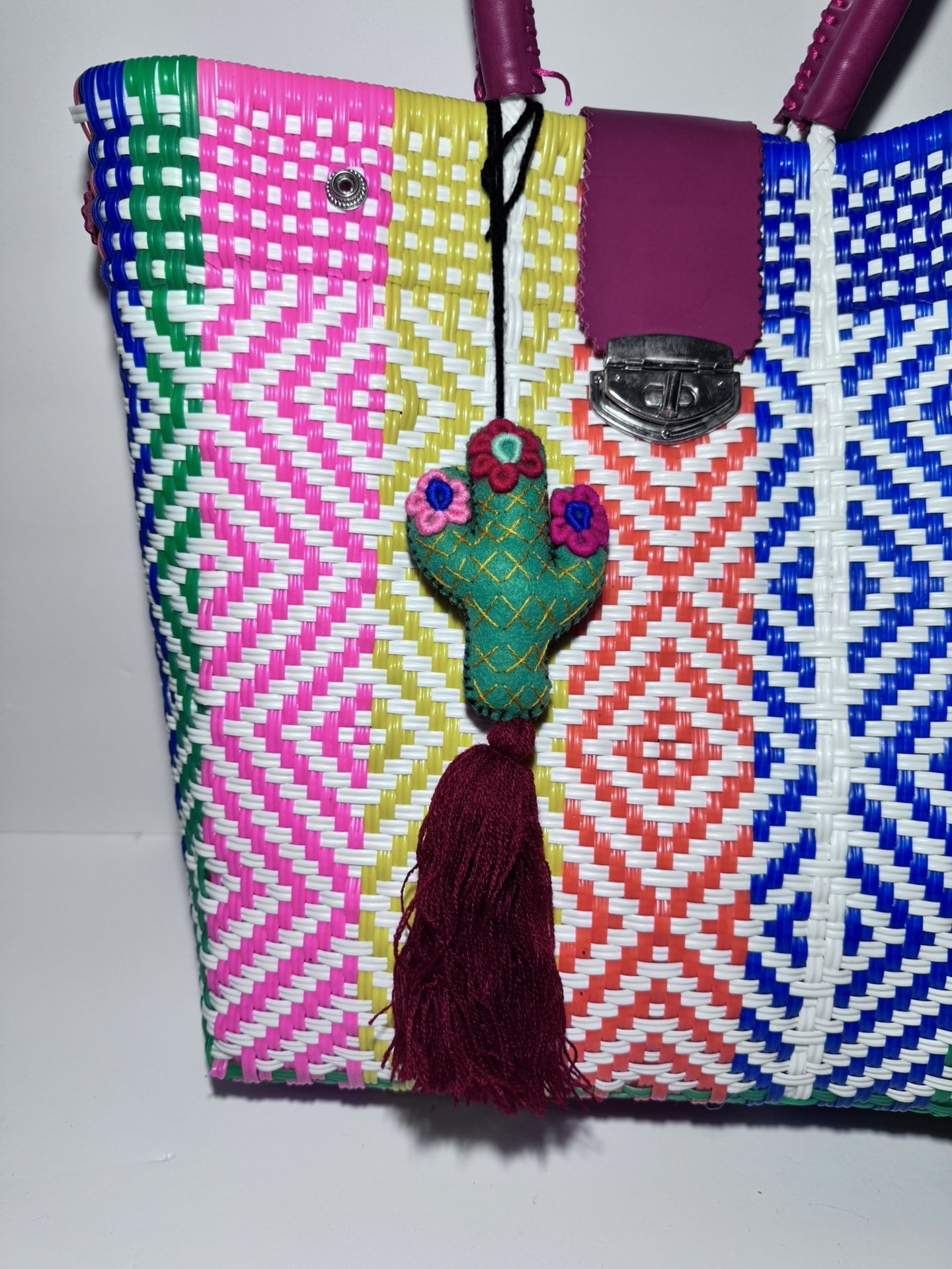 Purse Tassels Pompoms Keychains Mexican