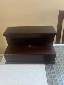 Wooden dark brown Jewelry box