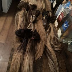 Huge Lot Of Human Hair Extensions 
