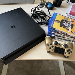PS4 Slim With Gold Controller And Steel Series Headset. Selling FAST