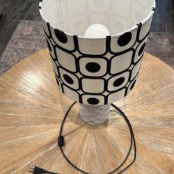 Black And White Lamp Gives Great Light 