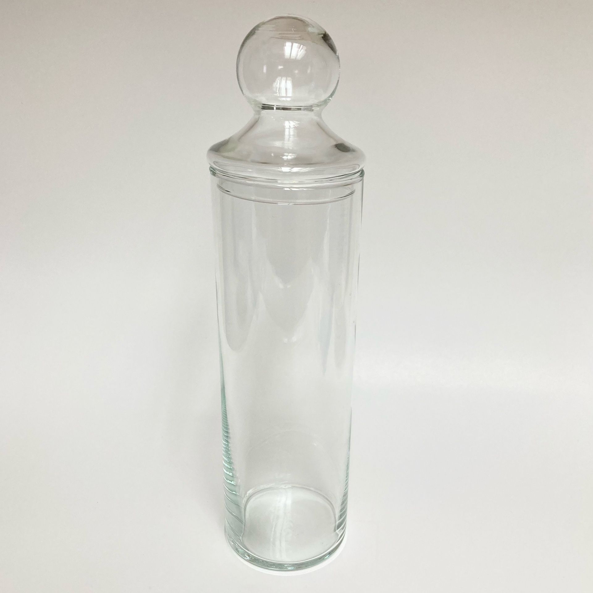 Vintage Libbey Tall Apothecary Canister with Knob Lid