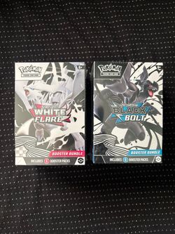 Pokemon Black Bolt and White Flare booster bundles