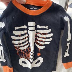 2T 2 Piece  Skeleton PJs