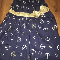 infant beach theme summer/ Spring dress/ anchor dress