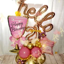 Birthday Balloons Bouquet 16in Number 