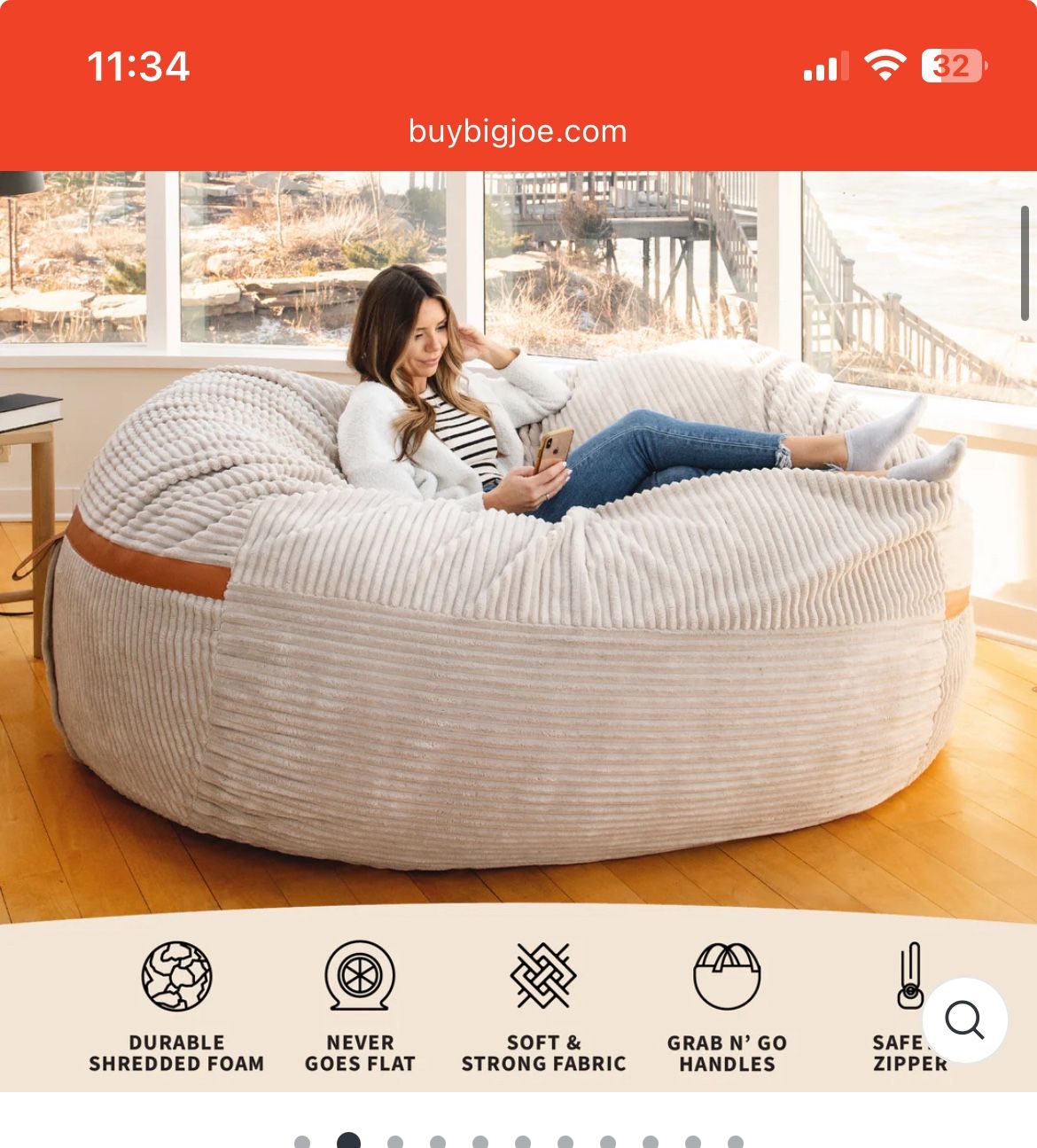 XXL Bean Bag (1 Month Old)