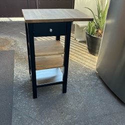 Kitchen Rolling Cart Island Cabinet Shelf Used 