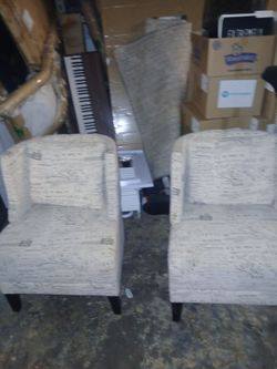 Two living room chairs