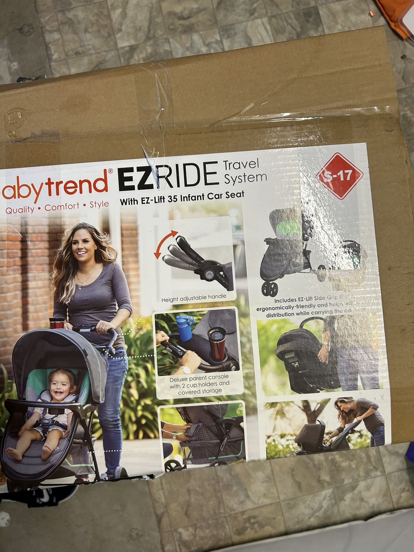 Baby stroller, baby chair, bed and mattress, everything has a new price in the box